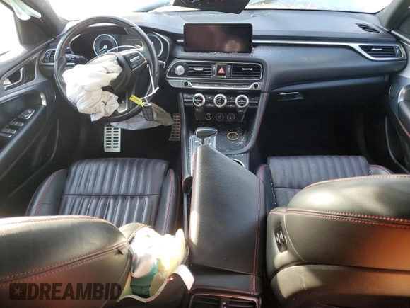 2022 Genesis G70 3.3T with VIN KMTG54TE9NU081984, listed as a Copart auction lot 79634704 with 63,169 mi miles and Salvage Title. Bid and sale history available at DreamBid. Image 8.