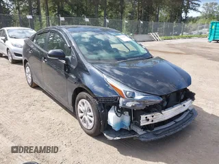 2021 Toyota Prius L Eco with VIN JTDKAMFU3M3140233, listed as a IAAI auction lot 42182685 with 38,842 mi miles and . Bid and sale history available at DreamBid. Image 1.