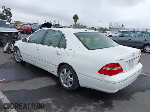 2005 Lexus LS 430 z VIN JTHBN36FX50175532, wystawiony jako IAAI lot #41925866 z przebiegiem 182 956 mil mil oraz . Historia ofert i sprzedaży dostępna na DreamBid. Obrazek 3.