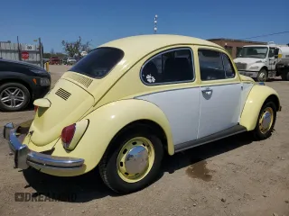 1969 Volkswagen Beetle with VIN 1191032049, listed as a Copart auction lot 55768275 with 6,077 mi miles and Salvage Title. Bid and sale history available at DreamBid. Image 3.