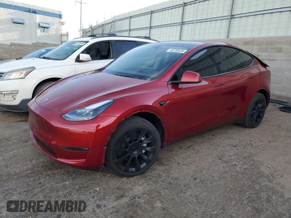 2024 Tesla Model Y Long Range z VIN 7SAYGDEE4RA240502, wystawiony jako Copart lot #48730435 z przebiegiem 16 041 mil mil oraz Szkoda całkowita • Salvage title. Historia ofert i sprzedaży dostępna na DreamBid. Obrazek 1.
