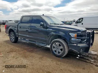 2018 Ford F-150 XL with VIN 1FTEW1E58JKD66986, listed as a Copart auction lot 59444175 with 142,775 mi miles and Salvage title. Bid and sale history available at DreamBid. Image 4.