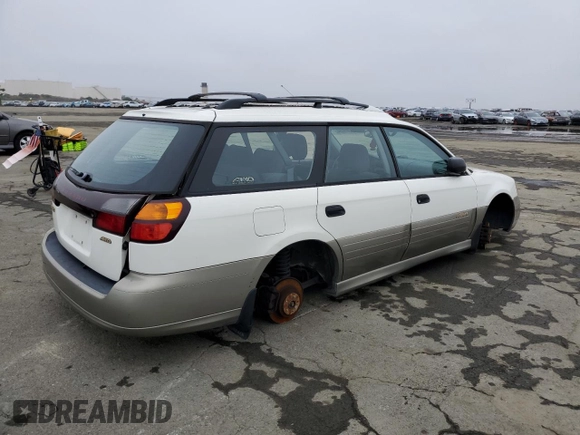 2000 Subaru Legacy Outback with VIN 4S3BH6653Y7651441, listed as a Copart auction lot 86209694 with Not provided miles and Salvage title. Bid and sale history available at DreamBid. Image 3.