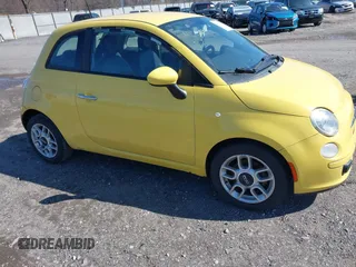 2013 FIAT 500 Pop with VIN 3C3CFFAR3DT570552, listed as a IAAI auction lot 41820750 with 145,660 mi miles. Bid and sale history available at carsss.com. Image 1.