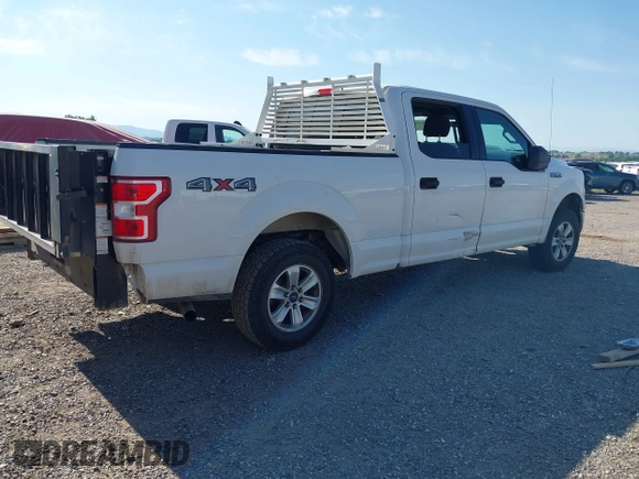 2018 Ford F-150 XL with VIN 1FTFW1E59JFC95665, listed as a IAAI auction lot 42512834 with 196,021 mi miles and . Bid and sale history available at DreamBid. Image 4.