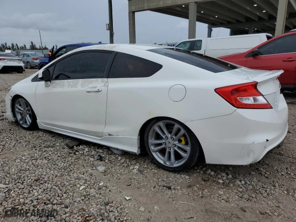 2012 Honda Civic Cpe Si with VIN 2HGFG4A54CH705618, listed as a Copart auction lot 46635875 with 0 mi miles and Clean Title. Bid and sale history available at carsss.com. Image 2.