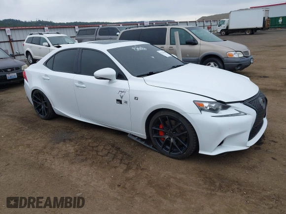 2014 Lexus IS 350 with VIN JTHCE1D28E5003642, listed as a IAAI auction lot 42313492 with 172,911 mi miles and . Bid and sale history available at DreamBid. Image 1.