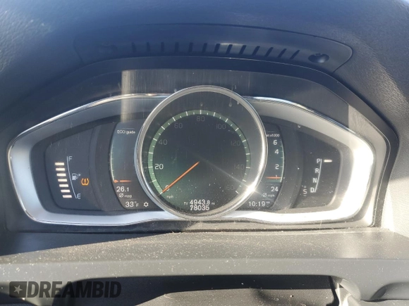 2017 Volvo S60 Dynamic with VIN YV126MFL2H2439789, listed as a Copart auction lot 87197874 with 78,035 mi miles and Salvage Title. Bid and sale history available at carsss.com. Image 9.