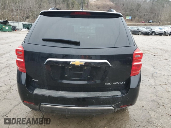 2016 Chevrolet Equinox LTZ with VIN 2GNFLGEK7G6269965, listed as a Copart auction lot 44884795 with 117,477 mi miles and Salvage Title. Bid and sale history available at carsss.com. Image 6.