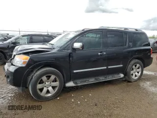 2014 Nissan Armada Platinum z VIN 5N1BA0ND9EN610938, wystawiony jako Copart lot #68860004 z przebiegiem 159 208 mil mil oraz Szkoda całkowita • Salvage title. Historia ofert i sprzedaży dostępna na DreamBid. Obrazek 1.