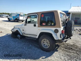 2000 Jeep Wrangler Sahara with VIN 1J4FA59SXYP764539, listed as a Copart auction lot 52707385 with 136,159 mi miles and Salvage title. Bid and sale history available at DreamBid. Image 2.