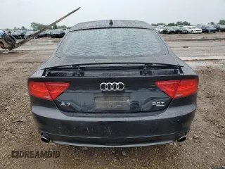 2014 Audi A7 3.0 Premium Plus with VIN WAUWGAFC4EN163660, listed as a Copart auction lot 61225484 with 105,582 mi miles and Salvage Title. Bid and sale history available at carsss.com. Image 6.