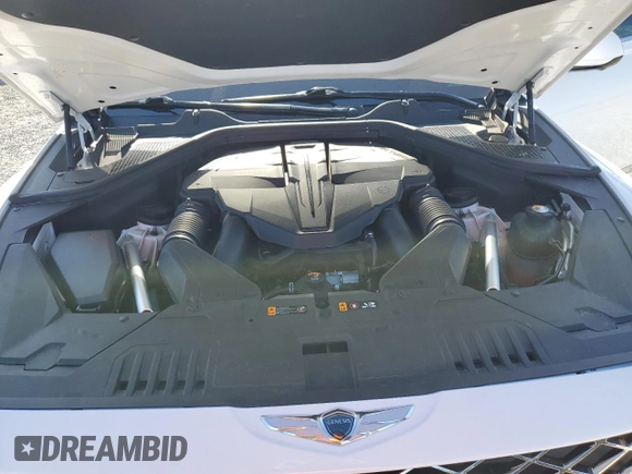 2021 Genesis GV80 with VIN KMUHCESC0MU054263, listed as a Copart auction lot 85953934 with 28,735 mi miles and Salvage Title. Bid and sale history available at DreamBid. Image 12.
