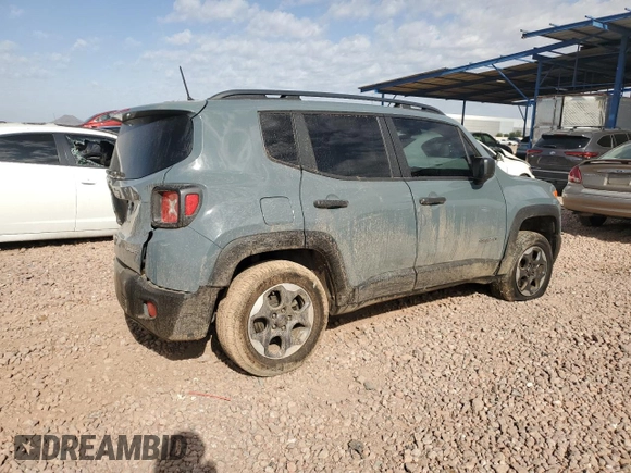2018 Jeep Renegade Sport with VIN ZACCJBAB2JPH30445, listed as a Copart auction lot 51239365 with 126,341 mi miles and Salvage title. Bid and sale history available at DreamBid. Image 3.