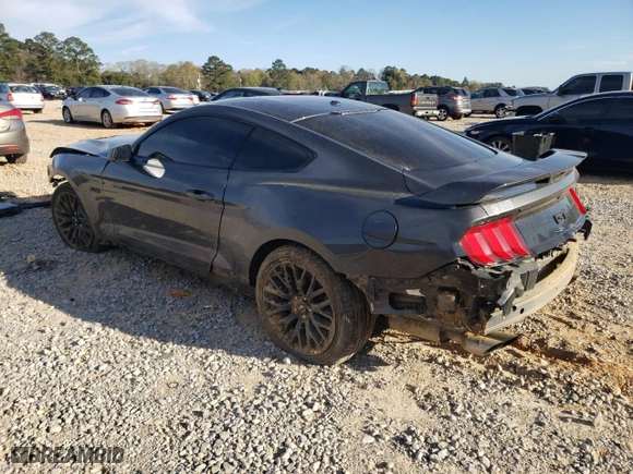 2019 Ford Mustang GT with VIN 1FA6P8CF5K5195643, listed as a Copart auction lot 49081195 with 103,888 mi miles and Salvage Title. Bid and sale history available at carsss.com. Image 2.
