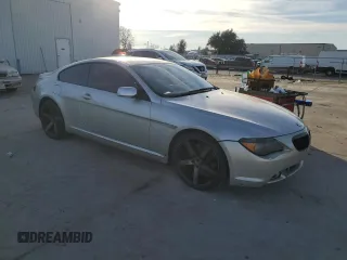 2004 BMW 6 Series 645Ci with VIN WBAEH73454B189659, listed as a Copart auction lot 87138464 with 207,711 mi miles and Clean Title. Bid and sale history available at carsss.com. Image 4.