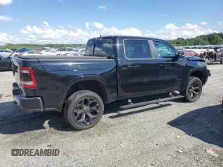 2020 Ram 1500 Limited with VIN 1C6SRFHT5LN291691, listed as a Copart auction lot 61497125 with 48,221 mi miles and Salvage title. Bid and sale history available at DreamBid. Image 3.