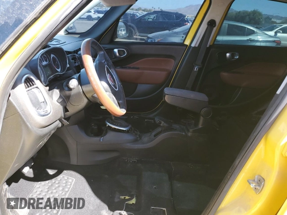 2014 FIAT 500L Trekking with VIN ZFBCFADH4EZ028911, listed as a Copart auction lot 72002594 with 59,245 mi miles and Salvage Title. Bid and sale history available at DreamBid. Image 7.