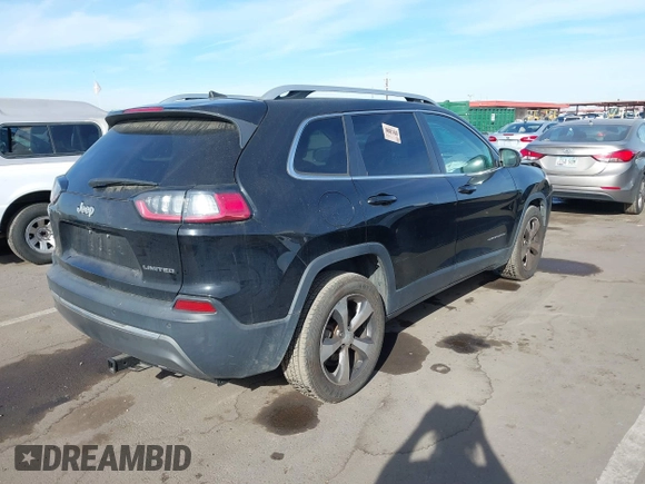 2019 Jeep Cherokee Limited with VIN 1C4PJLDB1KD455802, listed as a IAAI auction lot 40872153 with 82,986 mi miles and . Bid and sale history available at DreamBid. Image 4.