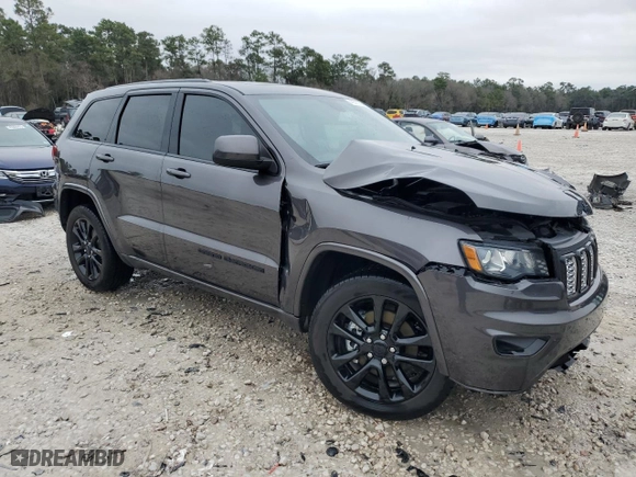 2021 Jeep Grand Cherokee Laredo X with VIN 1C4RJEAG9MC719300, listed as a Copart auction lot 45515745 with 57,651 mi miles and Salvage Title. Bid and sale history available at carsss.com. Image 4.