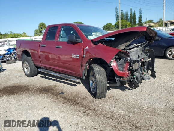 2014 Ram 1500 Express with VIN 1C6RR6FT7ES102240, listed as a Copart auction lot 74353394 with 123,157 mi miles and Salvage title. Bid and sale history available at DreamBid. Image 4.
