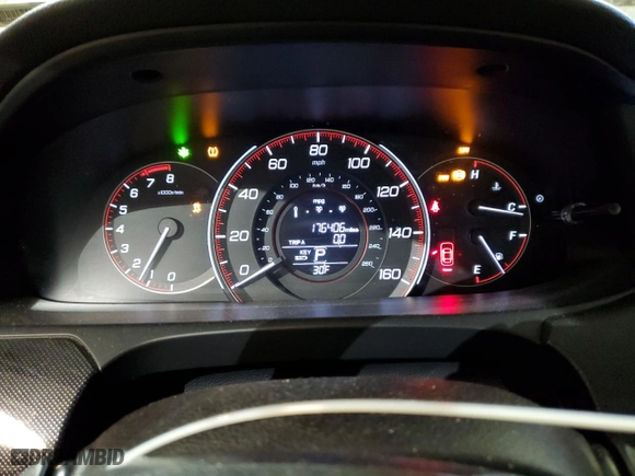 2014 Honda Accord Coupe EX-L with VIN 1HGCT2B82EA002094, listed as a Copart auction lot 44059885 with 176,406 mi miles and Salvage Title. Bid and sale history available at carsss.com. Image 9.