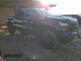 2024 Chevrolet Silverado 1500 Custom Trail Boss with VIN 3GCUDCED4RG307697, listed as a Copart auction lot 42723085 with 4,847 mi miles and Salvage Title. Bid and sale history available at carsss.com. Image 4.