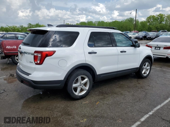 2018 Ford Explorer with VIN 1FM5K8B83JGC13210, listed as a Copart auction lot 54393155 with 72,082 mi miles and Salvage title. Bid and sale history available at DreamBid. Image 3.