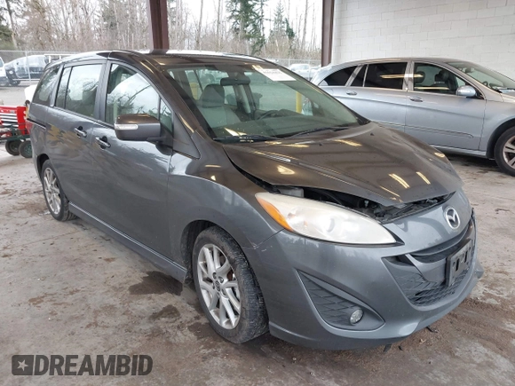 2014 Mazda 5 Touring with VIN JM1CW2CL7E0167945, listed as a IAAI auction lot 41624435 with 167,736 mi miles. Bid and sale history available at carsss.com. Image 1.