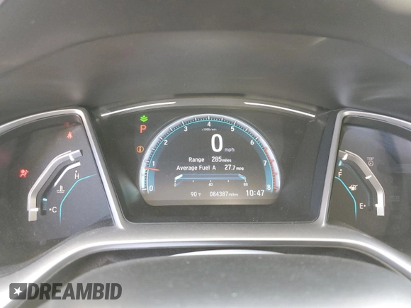 2020 Honda Civic EX-L z VIN 19XFC1F70LE209746, wystawiony jako Copart lot #52141315 z przebiegiem 84 387 mil mil oraz Szkoda całkowita • Salvage title. Historia ofert i sprzedaży dostępna na DreamBid. Obrazek 9.