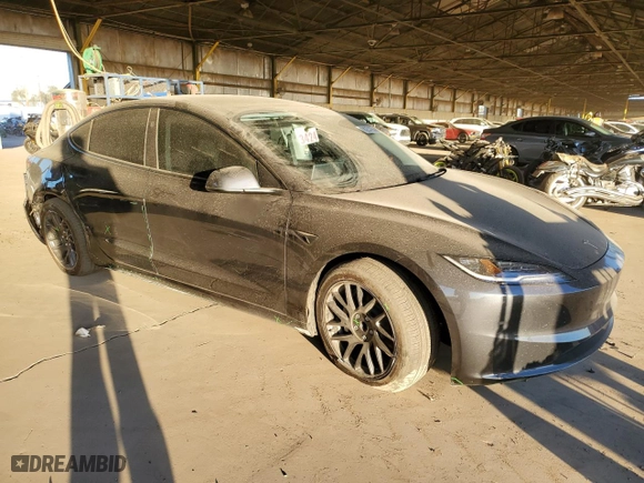 2024 Tesla Model 3 with VIN 5YJ3E1EA5RF722004, listed as a Copart auction lot 88252255 with NaN miles and Salvage Title. Bid and sale history available at carsss.com. Image 4.