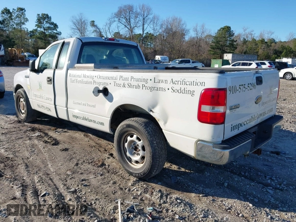 2005 Ford F-150 XL with VIN 1FTPF125X5NA95687, listed as a IAAI auction lot 41737229 with 181,495 mi miles. Bid and sale history available at carsss.com. Image 3.