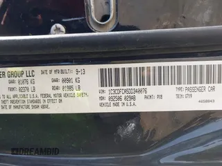 2013 Dodge Dart Limited with VIN 1C3CDFCA5DD340076, listed as a IAAI auction lot 41907098 with 194,527 mi miles. Bid and sale history available at carsss.com. Image 9.