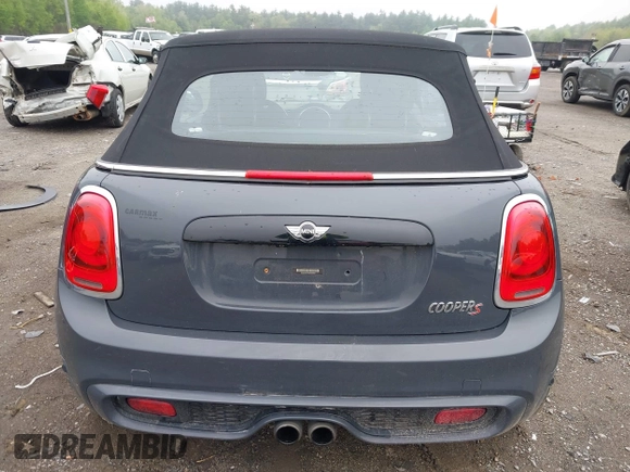 2017 MINI Convertible Cooper S with VIN WMWWG9C39H3D22503, listed as a IAAI auction lot 42269882 with 20,755 mi miles and . Bid and sale history available at DreamBid. Image 16.