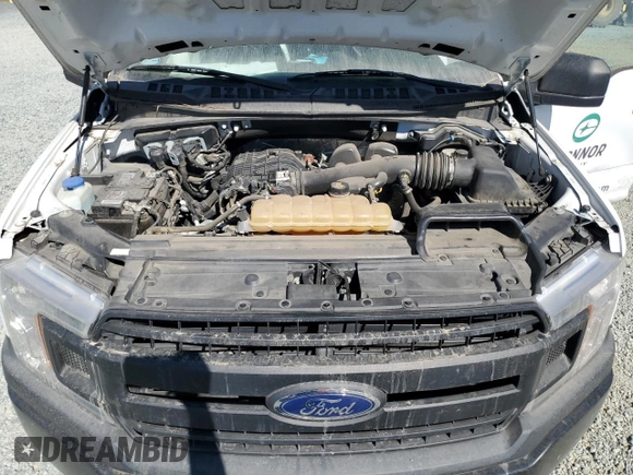 2020 Ford F-150 XL with VIN 1FTEX1EB9LKF24189, listed as a Copart auction lot 77400254 with 80,618 mi miles and Salvage Title. Bid and sale history available at carsss.com. Image 11.