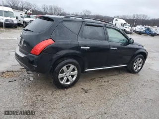 2006 Nissan Murano SL with VIN JN8AZ08W56W545849, listed as a Copart auction lot 43561595 with 0 mi miles and Salvage Title. Bid and sale history available at carsss.com. Image 3.