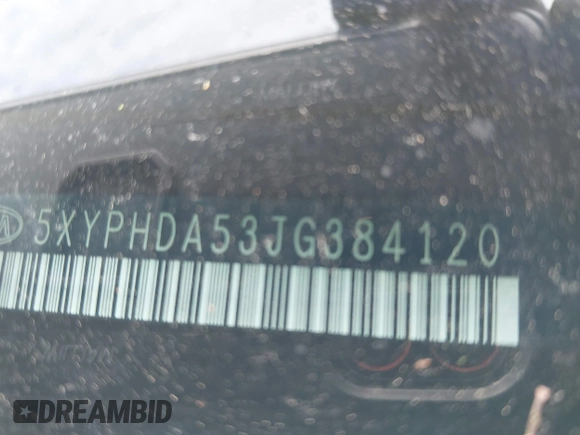 2018 Kia Sorento EX with VIN 5XYPHDA53JG384120, listed as a IAAI auction lot 41657786 with 102,652 mi miles and . Bid and sale history available at carsss.com. Image 21.