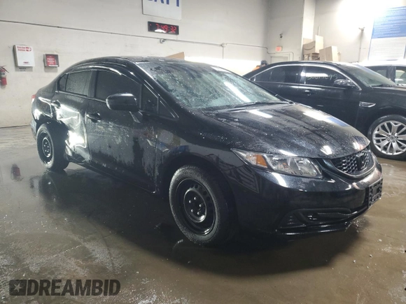 2015 Honda Civic LX with VIN 19XFB2F50FE021899, listed as a Copart auction lot 50807335 with 80,866 mi miles and Salvage Title. Bid and sale history available at DreamBid. Image 4.