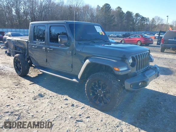 2022 Jeep Gladiator High Altitude with VIN 1C6HJTFGXNL124571, listed as a IAAI auction lot 41272140 with 14,198 mi miles and . Bid and sale history available at DreamBid. Image 1.