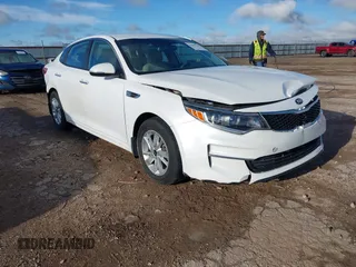 2016 Kia Optima LX with VIN KNAGT4L35G5102567, listed as a IAAI auction lot 42206148 with 83,128 mi miles and . Bid and sale history available at DreamBid. Image 1.