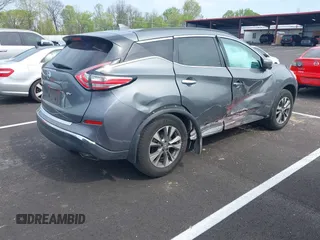 2017 Nissan Murano SV with VIN 5N1AZ2MG5HN193205, listed as a IAAI auction lot 41994619 with 85,509 mi miles. Bid and sale history available at carsss.com. Image 4.