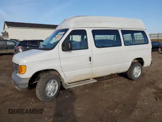 2007 Ford Econoline Passenger XL with VIN 1FMNE11W87DA02917, listed as a Copart auction lot 48031555 with 139,569 mi miles and Clean Title. Bid and sale history available at carsss.com. Image 1.