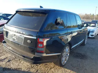 2017 Land Rover Range Rover with VIN SALGS2FE9HA362205, listed as a IAAI auction lot 41494558 with 75,291 mi miles. Bid and sale history available at carsss.com. Image 4.