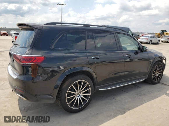 2023 Mercedes-Benz GLS with VIN 4JGFF8GE1PB007316, listed as a Copart auction lot 70034404 with 13,339 mi miles and Salvage Title. Bid and sale history available at carsss.com. Image 3.