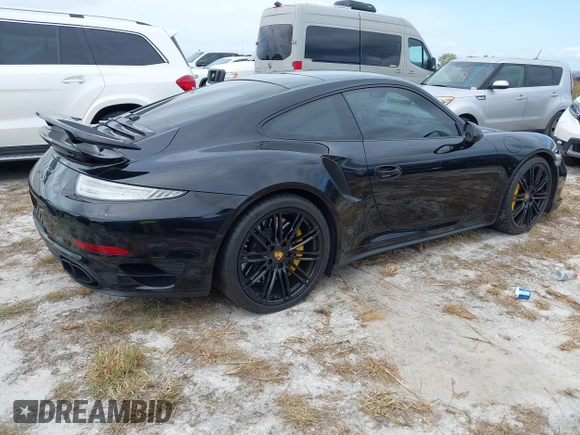 2014 Porsche 911 Turbo S with VIN WP0AD2A99ES167048, listed as a IAAI auction lot 40643041 with Not Provided miles. Bid and sale history available at carsss.com. Image 4.