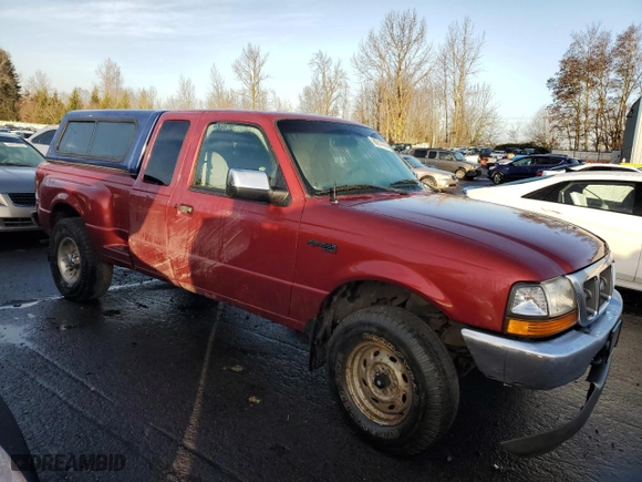 1999 Ford Ranger XLT with VIN 1FTZR15X1XPB46661, listed as a Copart auction lot 86214774 with 156,639 mi miles and Salvage Title. Bid and sale history available at carsss.com. Image 4.