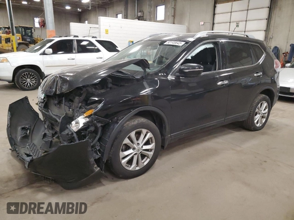 2014 Nissan Rogue SV with VIN 5N1AT2MV5EC852729, listed as a Copart auction lot 50145645 with 267,798 mi miles and Salvage Title. Bid and sale history available at carsss.com. Image 1.
