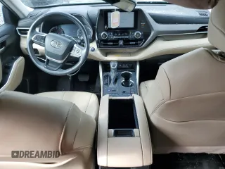 2023 Toyota Highlander L with VIN 5TDKDRBHXPS500758, listed as a Copart auction lot 58609615 with 45,653 mi miles and Salvage title. Bid and sale history available at DreamBid. Image 8.