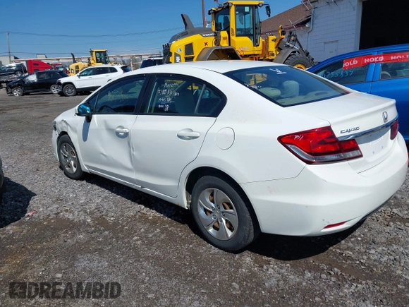 2015 Honda Civic LX with VIN 19XFB2F53FE281911, listed as a IAAI auction lot 42157020 with 201,003 mi miles and . Bid and sale history available at DreamBid. Image 3.