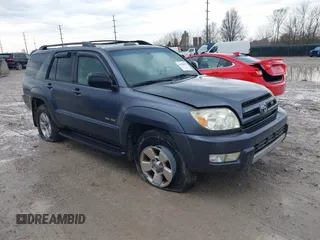 2004 Toyota 4Runner SR5 with VIN JTEBT14R048010741, listed as a IAAI auction lot 41908747 with 289,545 mi miles and . Bid and sale history available at DreamBid. Image 1.